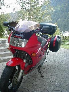 The current VSource.org VFR750FP (caught relaxing recently in the Swiss Alps)
